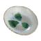 Hello Honey® 11.5" Green & White Stoneware Bowl with Reactive Crackle Glaze